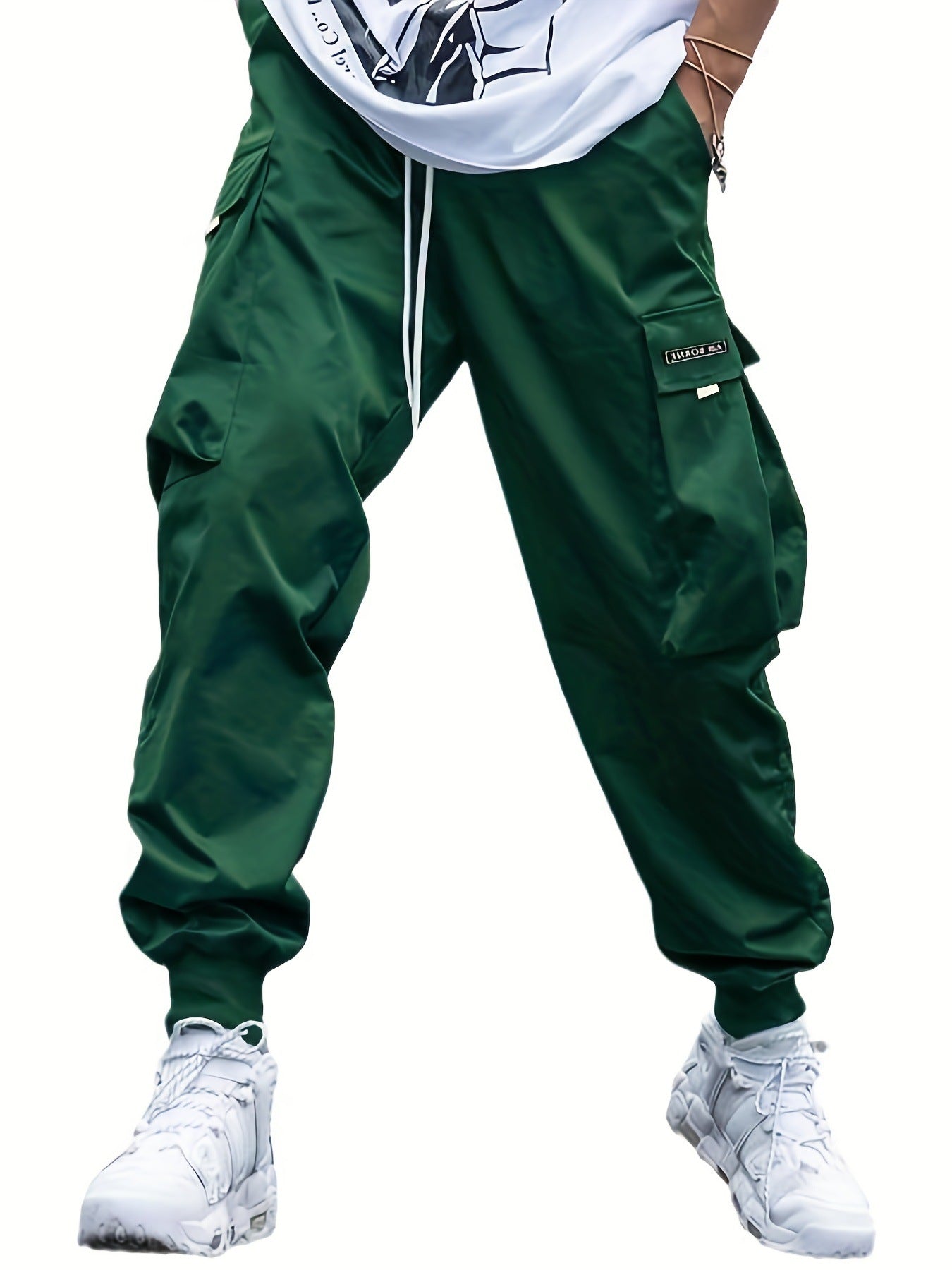 Multi-pocket Cargo Pants Men's Casual Hip-Hop Drawstring Trousers Outdoor Streetwear Sports Pant What Else You Got?