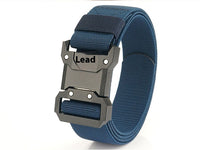 Tactical Quick Release Buckle Belt for Men - Military Style Braided Elastic Belt