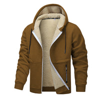 Heavenly Comfort Men's Heavyweight Fleece Hoodie - Thick Sherpa Lined Winter Jacket with Zipper