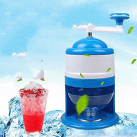 Hand Crank Ice Shaver & Smoothie Maker - Portable Manual Ice Crusher for Snow Cones, Frozen Drinks & Summer Treats