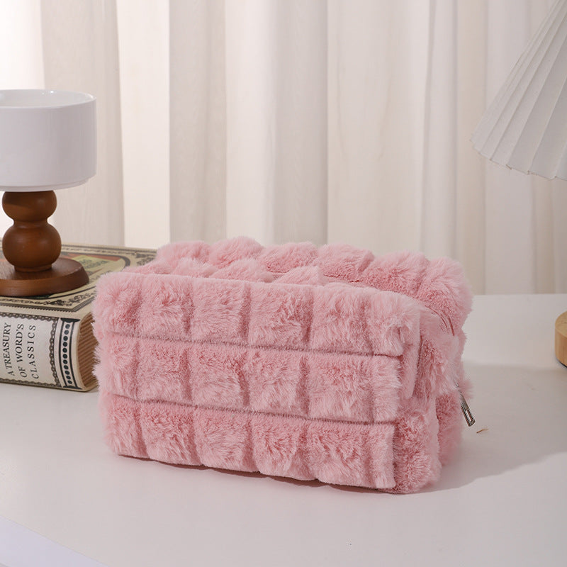 Plush Maillard‑Style Pencil Case – Soft Korean‑Style Stationery Pouch for Students What Else You Got?
