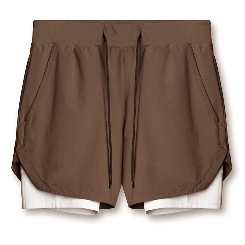 Sports Casual Quick-drying Double-layer Two-in-one Running Shorts What Else You Got?