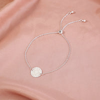 Glow-in-the-Dark Silver Bracelet – Adjustable Luminous Copper Bangle