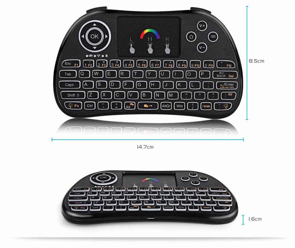 H9 Wireless Backlit Colorful Touch Remote Control Keyboard What Else You Got?