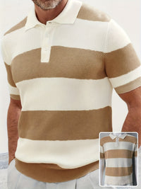 Elegant Christian-Inspired Summer Lapel Sweater for Men - Short Sleeve Fashion Wear | Stylish & Modest Design