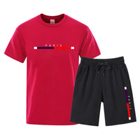 Men’s Cotton T-Shirt & Shorts Set – Breathable Casual Two-Piece Outfit S–3XL
