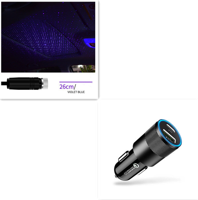 USB Starry Sky Car Light Projector – Galaxy LED Interior Ambient Lighting with Voice Control What Else You Got?