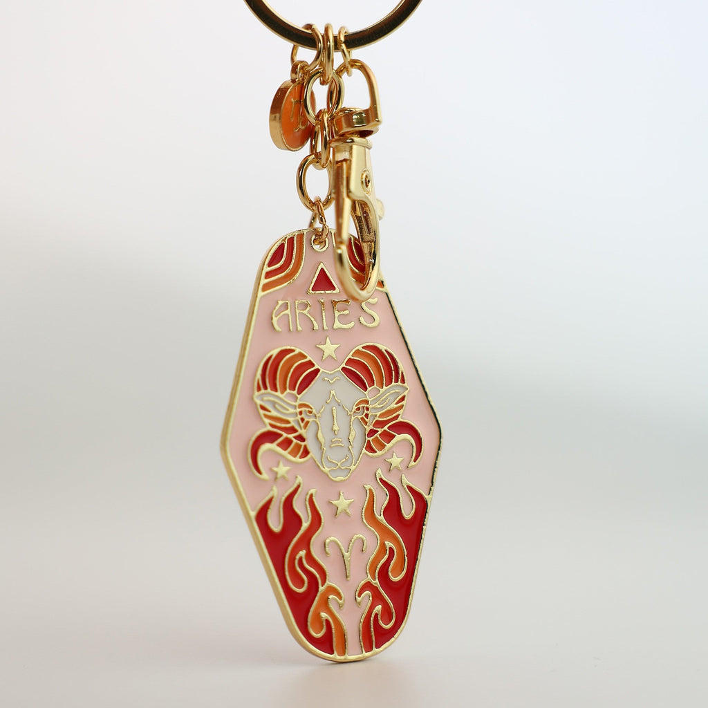 Zodiac Sign Metal Enamel Birthday Keychain What Else You Got?