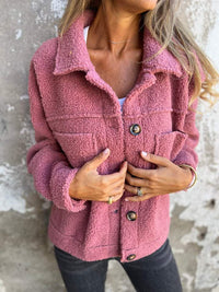 Cozy Lamb Wool Winter Coat - Warm & Stylish Women's Lapel Jacket (S-3XL)