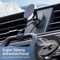 Magnetic Car Phone Mount - 720° Rotating Dashboard Holder, Water-Resistant Stainless Steel