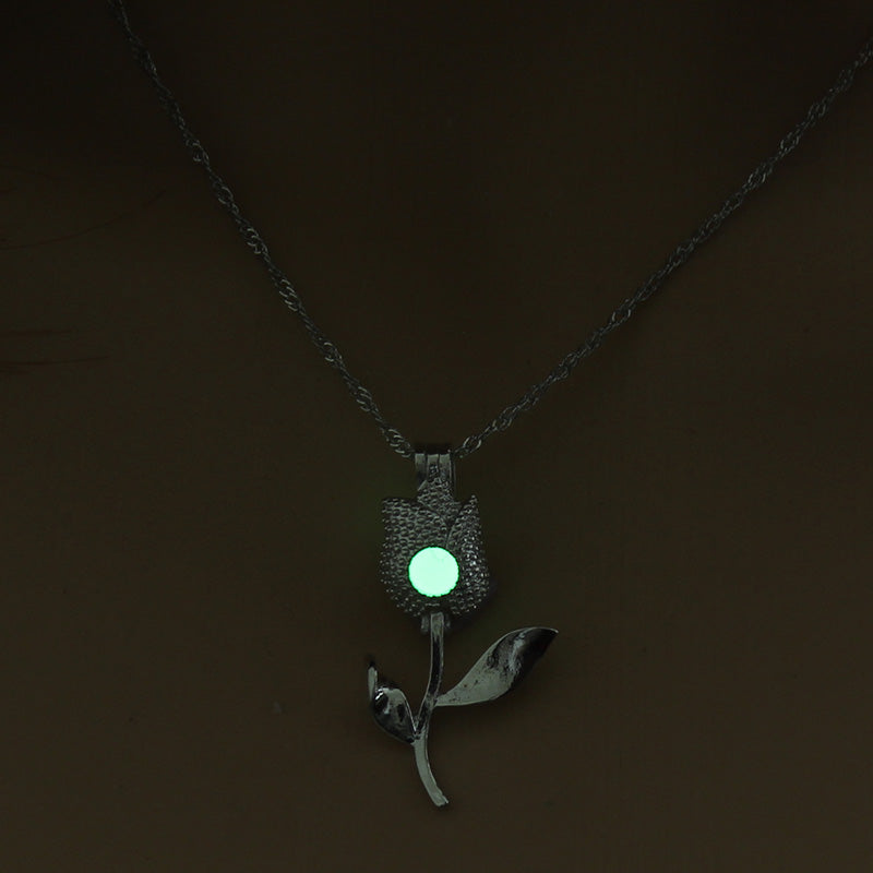 Glow‑in‑the‑Dark Rose Necklace What Else You Got?