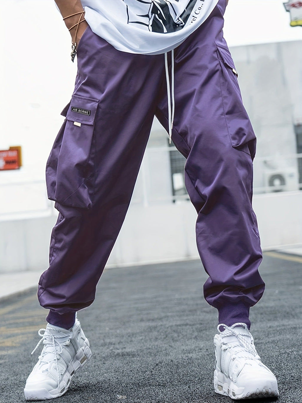 Multi-pocket Cargo Pants Men's Casual Hip-Hop Drawstring Trousers Outdoor Streetwear Sports Pant What Else You Got?