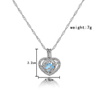 Glow-in-the-Dark ‘Best Mom’ Heart Necklace – Luminous Gift Pendant for Mothers