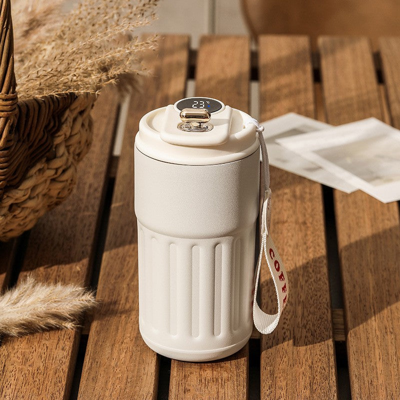 Smart Digital Thermal Bottle Portable Coffee Mug Stainless Steel Water Bottle In-Car Insulated Cup Keep Cold Vacuum Flasks 450ml What Else You Got?