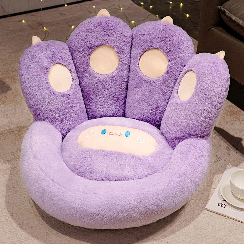 Cute Seat Cushion Cat Paw Shape Floor Cushion With Detachable Sheep Plush For Gamer Chair Reading Pillow And Leisure Lazy Sofa For Dining Room Office Bedroom Chair Cushion What Else You Got?