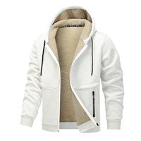 Heavenly Comfort Men's Heavyweight Fleece Hoodie - Thick Sherpa Lined Winter Jacket with Zipper