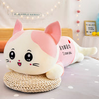 Fluffy Cat Plush Sofa Pillow – Soft Velvet Cuddle Cushion for Cozy Spaces