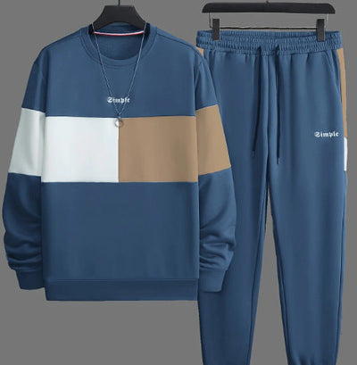 3D Leopard Print Tracksuit Set – Retro Sweatshirt & Pants S–4XL