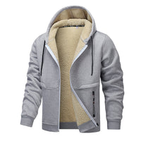 Heavenly Comfort Men's Heavyweight Fleece Hoodie - Thick Sherpa Lined Winter Jacket with Zipper