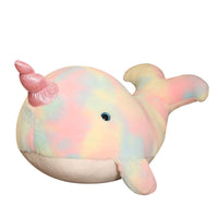 Whale Plush Pillow – Cuddly Ocean Animal Throw Pillow in 3 Sizes | Soft Stuffed Toy for Kids & Adults