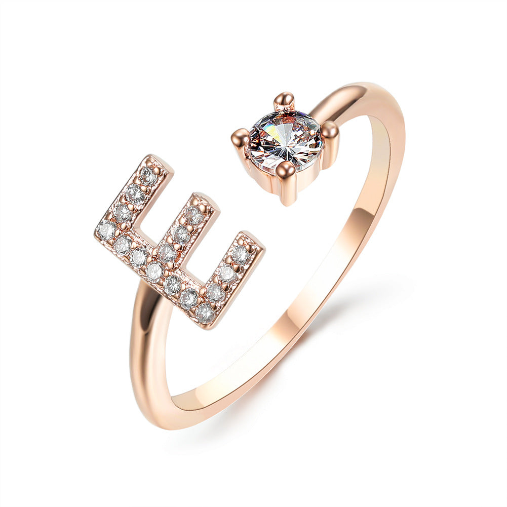 New Design Adjustable 26 Initial Letter Ring Fashion Jewelry For Women Simple Elegant Jewelry What Else You Got?