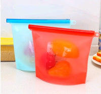 EcoFresh Silicone Vacuum Storage Bags - Keep Food Fresher Longer with Airtight Seal