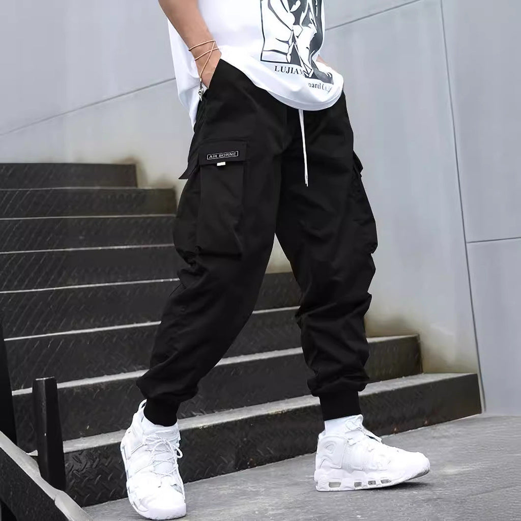 Multi-pocket Cargo Pants Men's Casual Hip-Hop Drawstring Trousers Outdoor Streetwear Sports Pant What Else You Got?