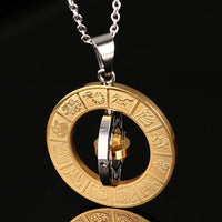 Chinese Zodiac & Feng Shui Gossip Necklace – Lucky Charm Pendant for Protection & Harmony