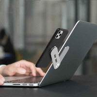 Magnetic Foldable Phone Holder for Laptops & Monitors – Aluminum Side Mount
