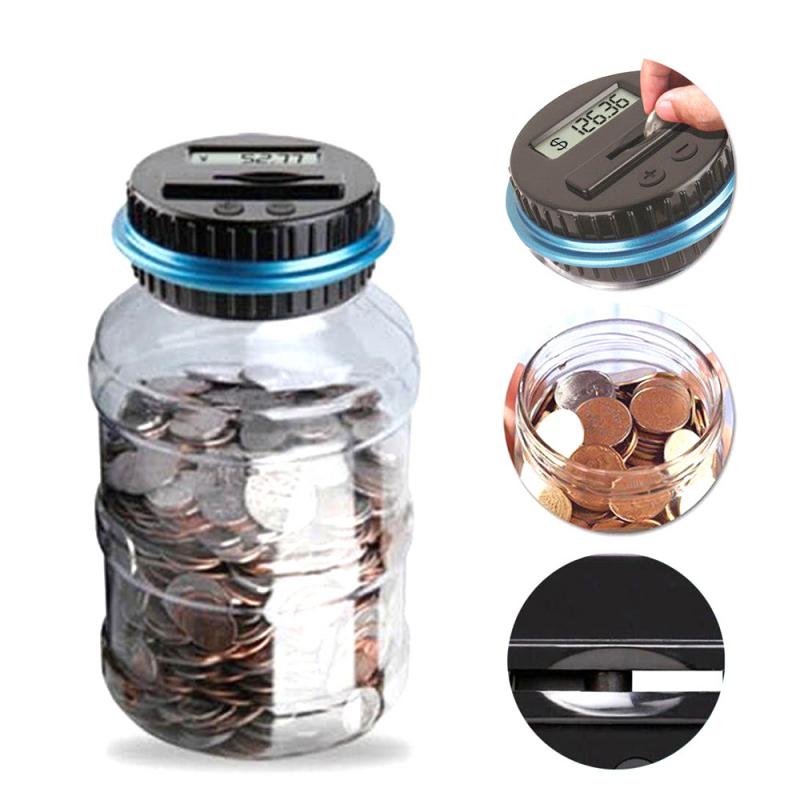 Digital Coin Counting Money Jar – LCD Display Piggy Bank for Kids & Adults What Else You Got?