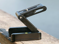 Ulanzi Z Flex Tilt Tripod Head - Aluminum Alloy Folding Quick Release Plate for Phones & Cameras (Compatible with Apple iPhone)