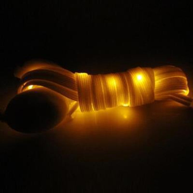 Night Running LED Luminous Flat Shoelaces – Flashing Safety Light Laces What Else You Got?