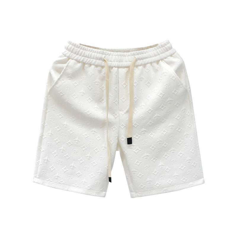 White Jacquard Shorts For Men Shorts What Else You Got?