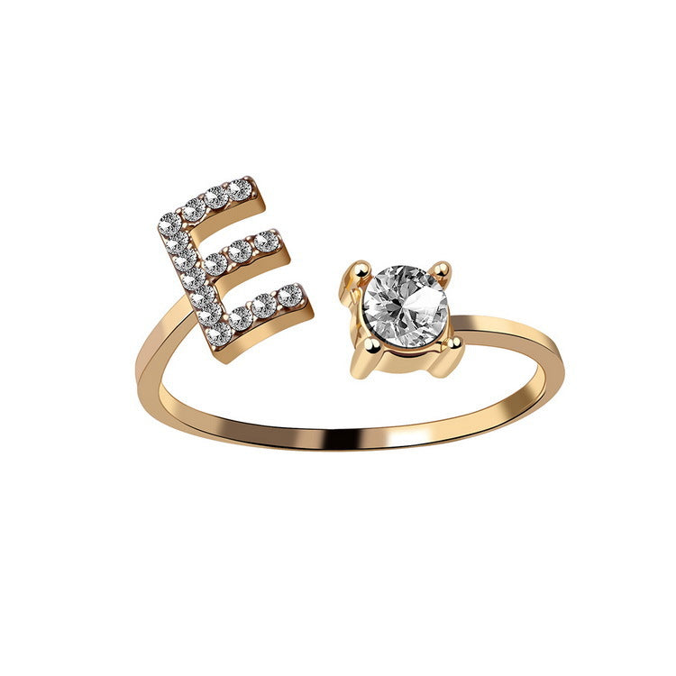 New Design Adjustable 26 Initial Letter Ring Fashion Jewelry For Women Simple Elegant Jewelry What Else You Got?