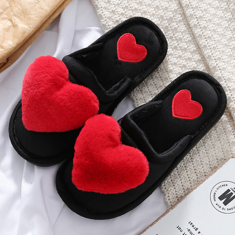 Cute Love Slipper Winter Warm Fluffy Shoes Home Slippers For Valentine's Day What Else You Got?