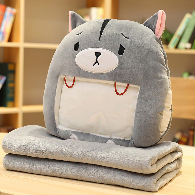 Winter Visual Hand Warmer Pillow can Play Mobile Phone with Blanket Plush Pillow What Else You Got?