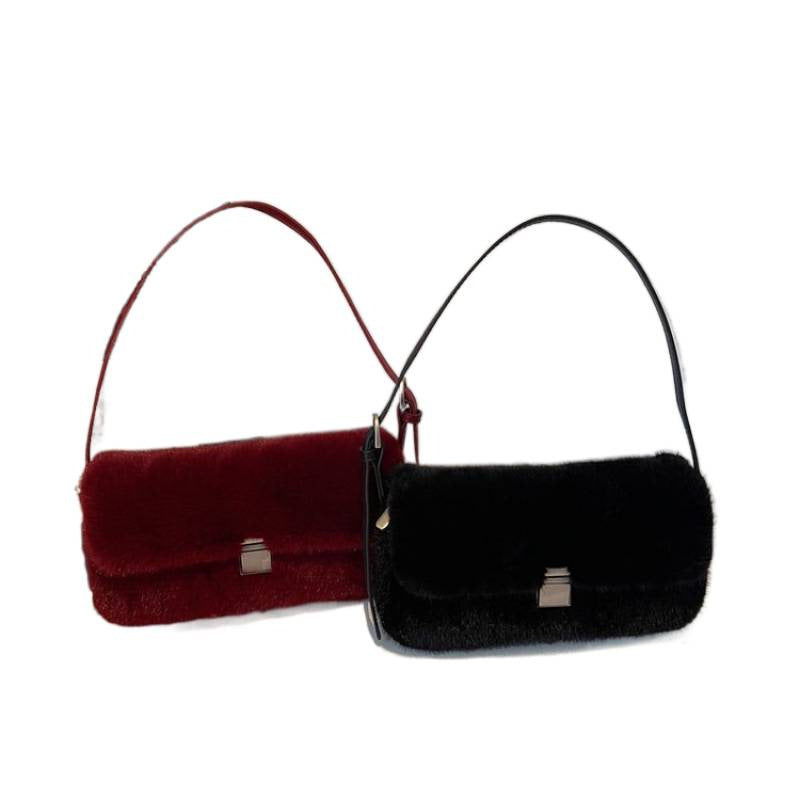 Retro Plush Underarm Shoulder Bag – Soft PU Fashion Armpit Bag for Women What Else You Got?
