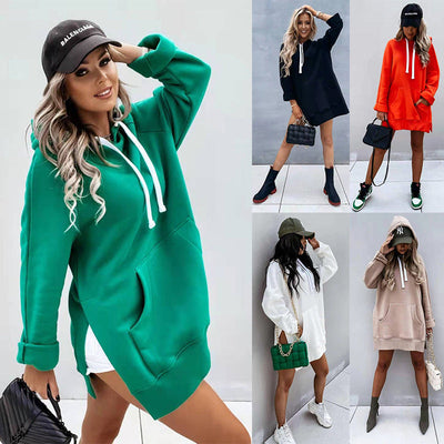 Women’s Christian Hooded Sweatshirt with Pockets – Mid-Length Fleece Top