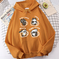 Printed Loose-Fit Pullover Hoodie – Polyester Casual Sweatshirt XS–3XL