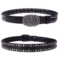 Top Layer Cowhide Trend Rivet Men's Belt