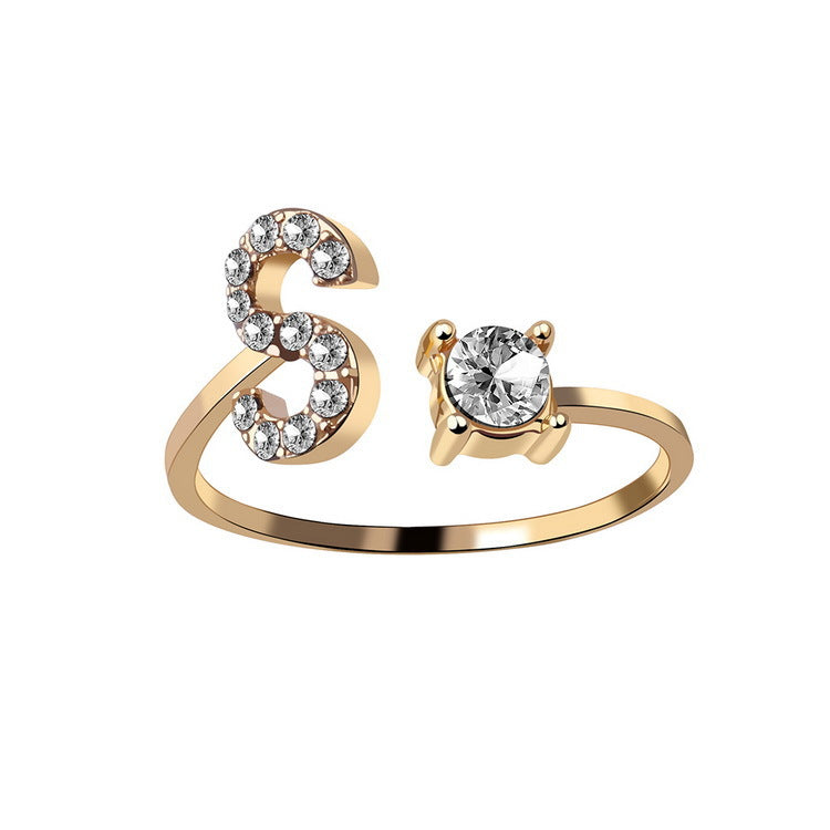 New Design Adjustable 26 Initial Letter Ring Fashion Jewelry For Women Simple Elegant Jewelry What Else You Got?