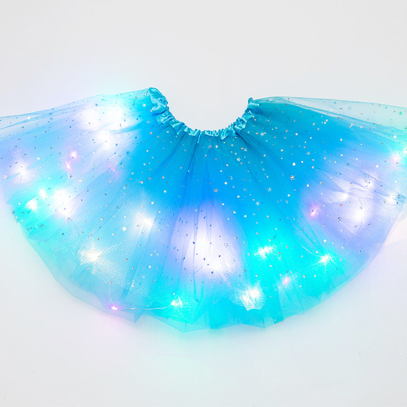 Magical & Luminous  LED Princess Halloween Tutu Skirt Sequins Shiny Skirt What Else You Got?