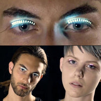 LED Light-Up False Eyelashes – 6 Colors, 7 Flash Modes for Cosplay & Events