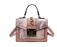 Alligator-Print PU Mini Shoulder Bag – Women’s Crossbody Purse with Chain Strap
