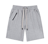 Men's Japanese Streetwear Quarter Sports Shorts – Zipper Accent & Drawstring Waist