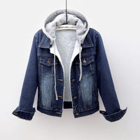 Winter Denim Coat - Warm & Stylish Cotton Jacket with Velvet Lining Options