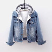 Winter Denim Coat - Warm & Stylish Cotton Jacket with Velvet Lining Options