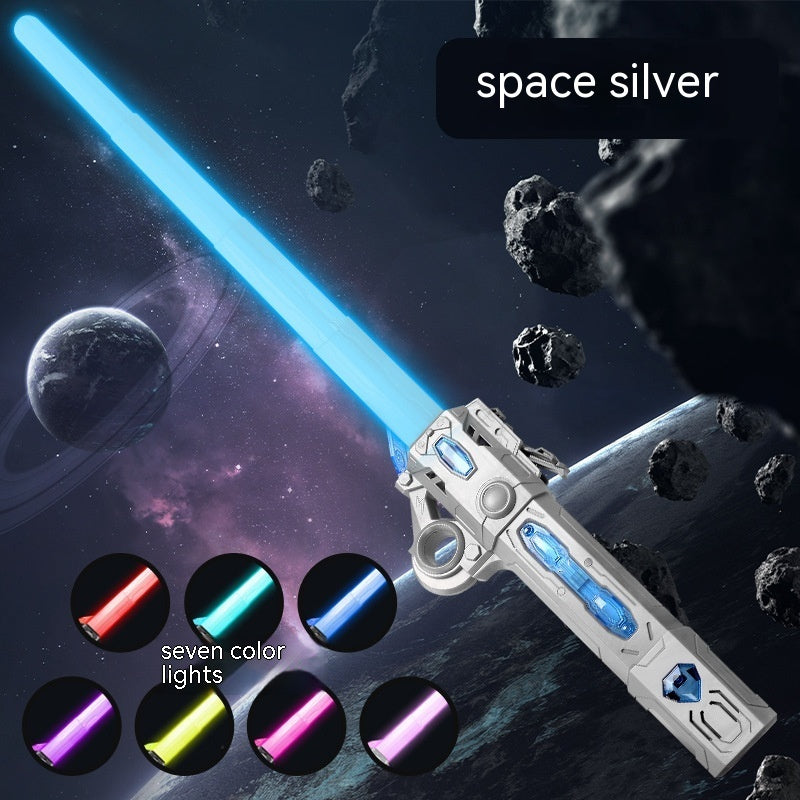 Two‑in‑One Telescopic Laser Sword – 7‑Color Luminous Light Stick (Battery or Rechargeable Options) What Else You Got?