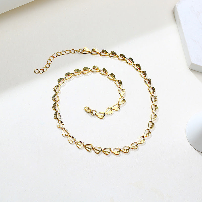 Heart Leaf Charm Chain Bracelet – Delicate Gold Silver Layered Jewelry Gift for Women What Else You Got?