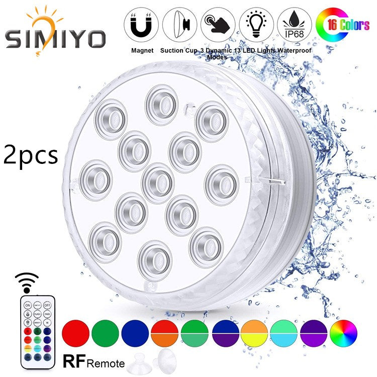 Led Beads Submersible Light Waterproof Underwater Lamp For Garden Swimming Pool Fountain Spa Party Bathroom Remote Control What Else You Got?